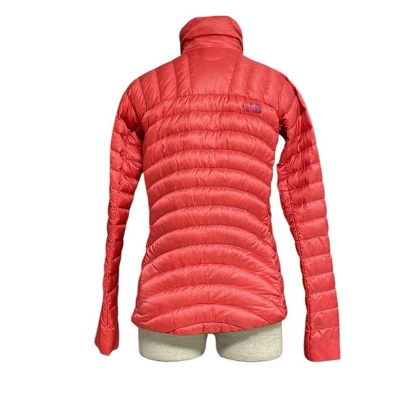 THE NORTH FACE Puffer Jacket Coat 700 Down Filled Orange Pink Size XS - Picture 6 of 15